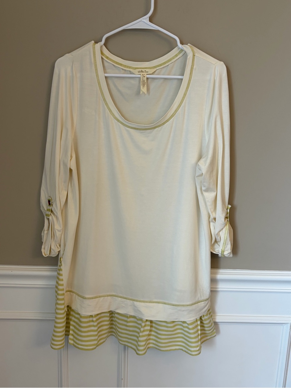 Matilda Jane Women’s Ventriloquist Tunic Large Whimsy Cottagecore Fairy Ruffle